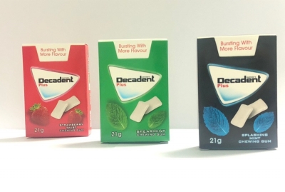 New decadent gum packaging